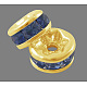 Brass Grade A Rhinestone Spacer Beads(RSB035NF-14G)-1