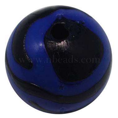 11mm DarkBlue Round Acrylic Beads