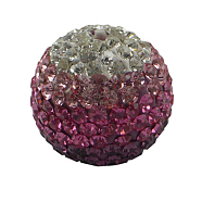 Austrian Crystal Beads, Pave Ball Beads, with Polymer Clay inside, Round, about 10mm in diameter, hole: 1mm(SFR10MMC011)