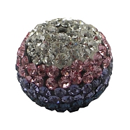 Austrian Crystal Beads, Pave Ball Beads, with Polymer Clay inside, Round, about 10mm in diameter, hole: 1mm(SFR10MMC014)