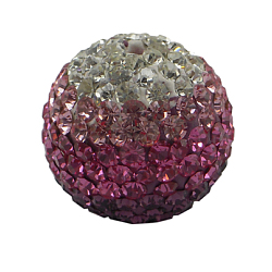 Austrian Crystal Beads, Pave Ball Beads, with Polymer Clay inside, Round, about 10mm in diameter, hole: 1mm(SFR10MMC011)