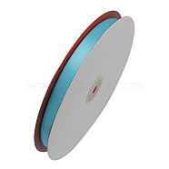 Satin Ribbon, Single Face Satin Ribbon, Nice for Party Decorate, Sky Blue, 1/4 inch(6mm), 100yards/roll(91.44m/roll)(SRIB-RD6mmY-311)