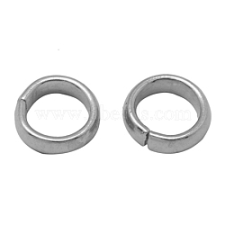 Tarnish Resistant 201 Stainless Steel Quick Link Connectors, Linking Rings, Round, Size: about 5~6mm in diameter, about 1~2mm inner diameter, 2mm thick, hole: 4mm(STAS-Q014-1)