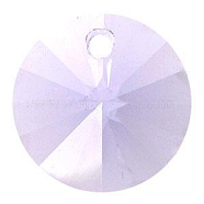 Austrian Crystal, 6428 Xilion Rivoli Pendant, 371_Violet, Size: about 8mm in diameter(SWAR-6428-8MM-371)