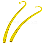 Tibetan Style Bookmarks, Lead Free and Cadmium Free, Golden, 125x7x2mm, Hole: 3mm(TIBEP-PP007-G)