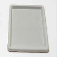 Plastic Beads Tray for Necklace and Bracelets Making, Rectangle, 7.87x10.63x0.79 inch, Gray(TOOL-H004-1)