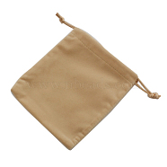 Velvet Cellphone Bags, Rectangle, Wheat, 9x7cm(TP009-8)