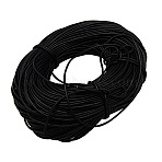 100M Cowhide Leather Cord, Leather Jewelry Cord, Black, 2.5mm(WL-A001-18)