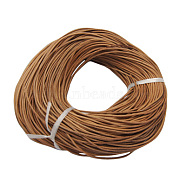 Leather Beading Cord, Cowhide Leather, DIY Necklace Making Material, Peru, 3mm, about 109.36 yards(100m)/bundle(WL-A002-0)
