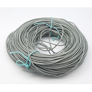 Cowhide Leather Cord, Leather Jewelry Cord, Dark Gray, Size: about 2mm in diameter, about 109.36 yards(100m)/bundle(WL-Q001-2)