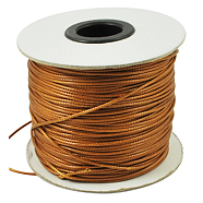 Waxed Polyester Cord, Bead Cord, Chocolate, 1.5mm, about 169.51~174.98 Yards(155~160m)/Roll(YC-1.5mm-114)