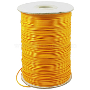 Waxed Polyester Cord, Bead Cord, Orange, 1.5mm, about 169.51~174.98 Yards(155~160m)/Roll(YC-1.5mm-120)