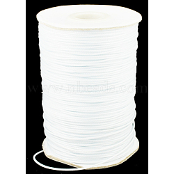 Waxed Polyester Cord, Bead Cord, White, 1.5mm, about 169.51~174.98 Yards(155~160m)/Roll(YC-1.5mm-102)