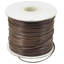 Waxed Polyester Cord, Bead Cord, Camel, 1.5mm, about 169.51~174.98 Yards(155~160m)/Roll(YC-1.5mm-108)