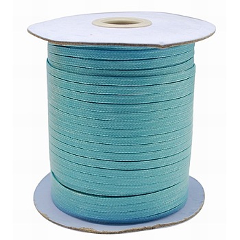 Korean Waxed Polyester Cord, Sky Blue, 4mm, about 93yards/roll