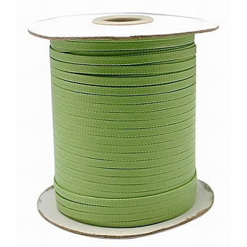 Korean Waxed Polyester Cord, Pale Green, 4mm, about 93yards/roll