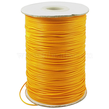 1.5mm Orange Waxed Polyester Cord Thread & Cord