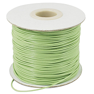 Korean Waxed Polyester Cord, Yellow Green, 1mm, about 85yards/roll(YC1.0MM-32)