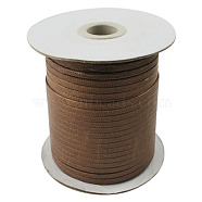 Korean Waxed Polyester Cord, Chocolate, 4mm wide, about 93yards/roll(YC171)