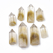Natural Citrine Home Decorations, Display Decoration, Healing Stone Wands, for Reiki Chakra Meditation Therapy Decos, Hexagon Prism, 34~100x15~40mm, about 12~22pcs/1000g(G-N0320-03E)