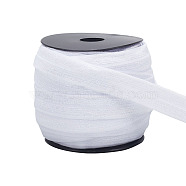 30 Yards Flat Nylon Piping Elastic Cord, for Cheongsam Piping, Clothing Decoration, White, 5/8 inch(16mm)(OCOR-WH0003-029B)