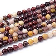 Round Natural Mookaite Beads Strands, 8mm, Hole: 1mm, about 46pcs/strand, 15.7 inch(G-F216-8mm-19)