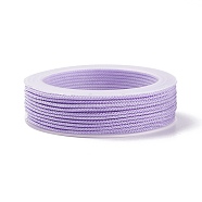 Braided Nylon Threads, Dyed, Knotting Cord, for Chinese Knotting, Crafts and Jewelry Making, Plum, 1.5mm, about 13.12 yards(12m)/roll(NWIR-E023-1.5mm-04)