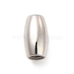304 Stainless Steel Beads, Rice, Stainless Steel Color, 12.5x7.5mm, Hole: 2.5mm(STAS-D245-01P)