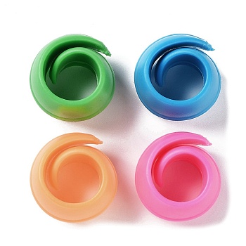 Silicone Thread Spool Huggers, Thread Spool Savers, Bobbin Clips, for Sewing Tools, Prevent Thread Tails from Unwinding, Mixed Color, 27x25.5x19.5mm