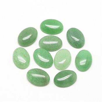 Natural Green Aventurine Cabochons, Oval, 14x10x6mm