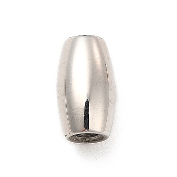 304 Stainless Steel Beads, Rice, Stainless Steel Color, 12.5x7.5mm, Hole: 2.5mm