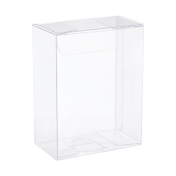 BENECREAT Transparent PVC Box, Candy Treat Gift Box, for Wedding Party Baby Shower Packing Box, Rectangle, Clear, 3.7x6.3x8.3cm