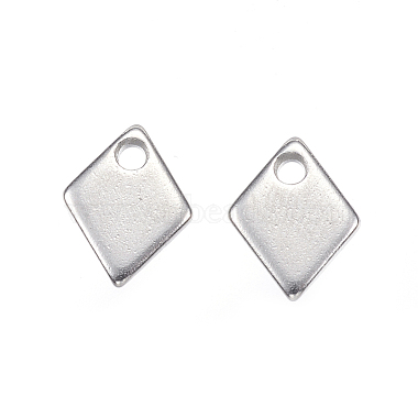 Stainless Steel Color Rhombus Stainless Steel Charms