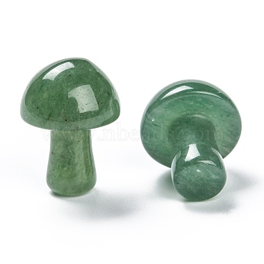 Натуральный зеленый авантюрин гриб гуа ша камень(G-L570-A06)-4