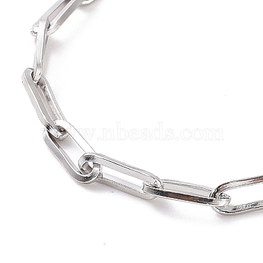 304 Stainless Steel Cable Chain Bracelet for Men Women(BJEW-E031-05F-P)-2