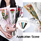 Magibeads 120pcs 6 couleurs opp sacs de bouquet de fleurs en plastique(ABAG-MB0001-02)-6
