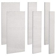 BENECREAT 6Pcs 3 Style Blank Aluminum Sheet, Rectangle, Silver, 10.1x1.5~5x0.3cm, 2pcs/style(ALUM-BC0001-70)