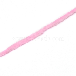 10S Arm Knitting Yarn, Chenille Polyester Yarn, for Blanket Pillows Craft Crochet Yarns, Pink, 100g/roll, about 380m/roll(YCOR-WH0005-001A)
