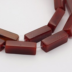 Cuboid Natural Carnelian Beads Strands, Dyed & Heated, 13x4x4mm, Hole: 1mm, about 31pcs/strand, 16.1 inch(G-N0153-20)