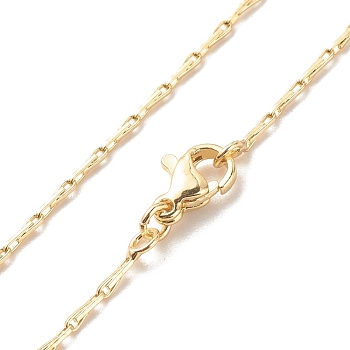 Brass Coreana Chains Necklace for Women, Cadmium Free & Lead Free, Real 18K Gold Plated, 17.80 inch(45.2cm)