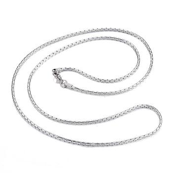 304 Stainless Steel Necklaces, Coreana Chains Necklaces, Stainless Steel Color, 29.53 inch(75cm)