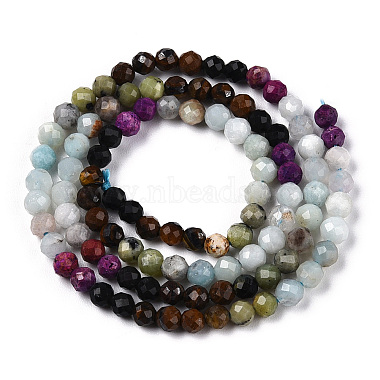 Natural & Synthetic Mixed Gemstone Beads Strands(G-D080-A01-01-05)-2