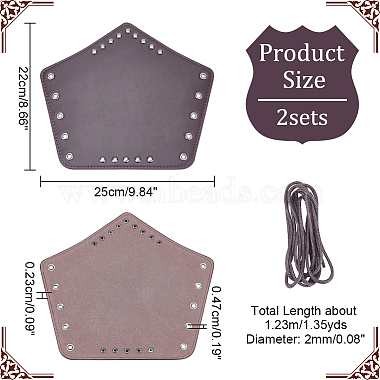 Adjustable PU Leather Cord Bracelets(AJEW-WH0250-75A)-2