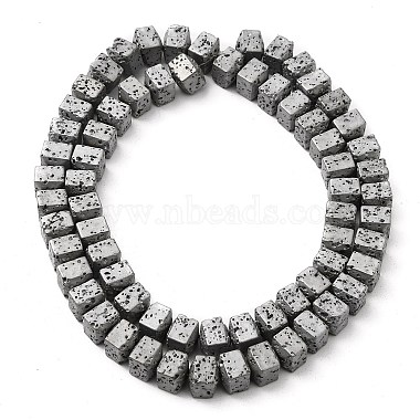 Electroplated Natural Lava Rock Beads Strands(G-Q1009-A01-02)-3