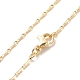 Brass Coreana Chains Necklace for Women(NJEW-P265-33G)-1