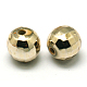 Facettes plaqué perles rondes acryliques(PACR-L001-10mm-G)-1