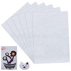 Rectangle Non Woven Fabric Embroidery Needle Felt for DIY Crafts, White, 300x200x1mm(DIY-WH0558-04B)