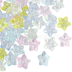 Transparent Acrylic Beads, Star, 23x24x16mm, Hole: 3mm(MACR-SC0001-57B)