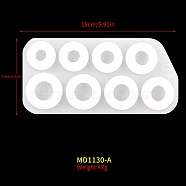 DIY Silicone Ring Molds, Resin Casting Molds, For UV Resin, Epoxy Resin Jewelry Making, White, 74x150mm(PW-WG69936-02)