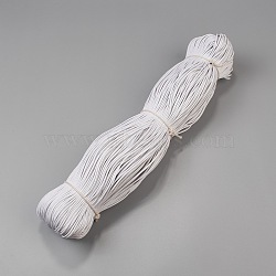 Chinese Waxed Cotton Cord, White, 2mm, about 382.76 yards(350m)/bundle(YC2mm101)